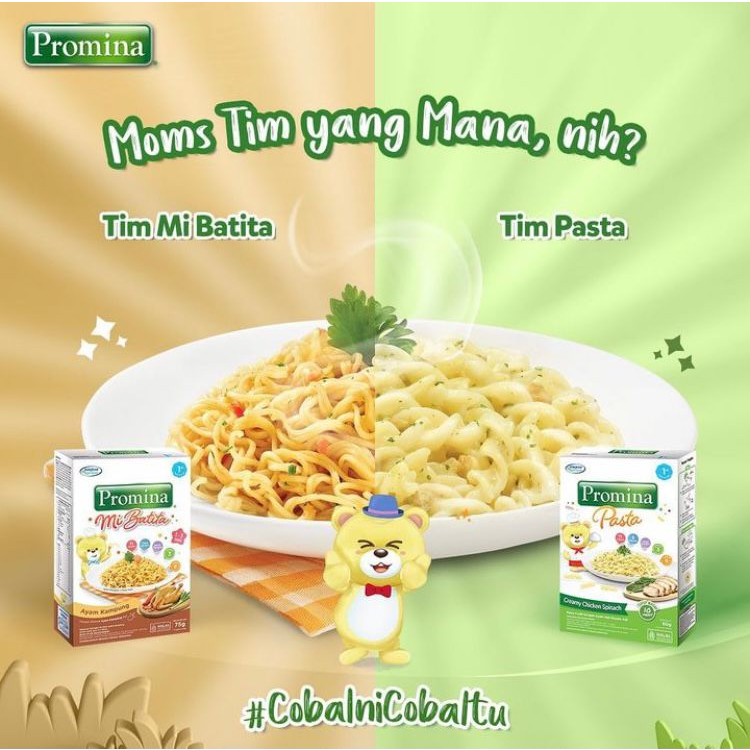 [BPOM] Promina Pasta Mac n Cheese 60gr 70gr Usia 1+ / Pasta Creamy Chicken Spinach / Pasta Bayi / Makanan Bayi / Snack Bayi / Cemilan Bayi / MYMOM