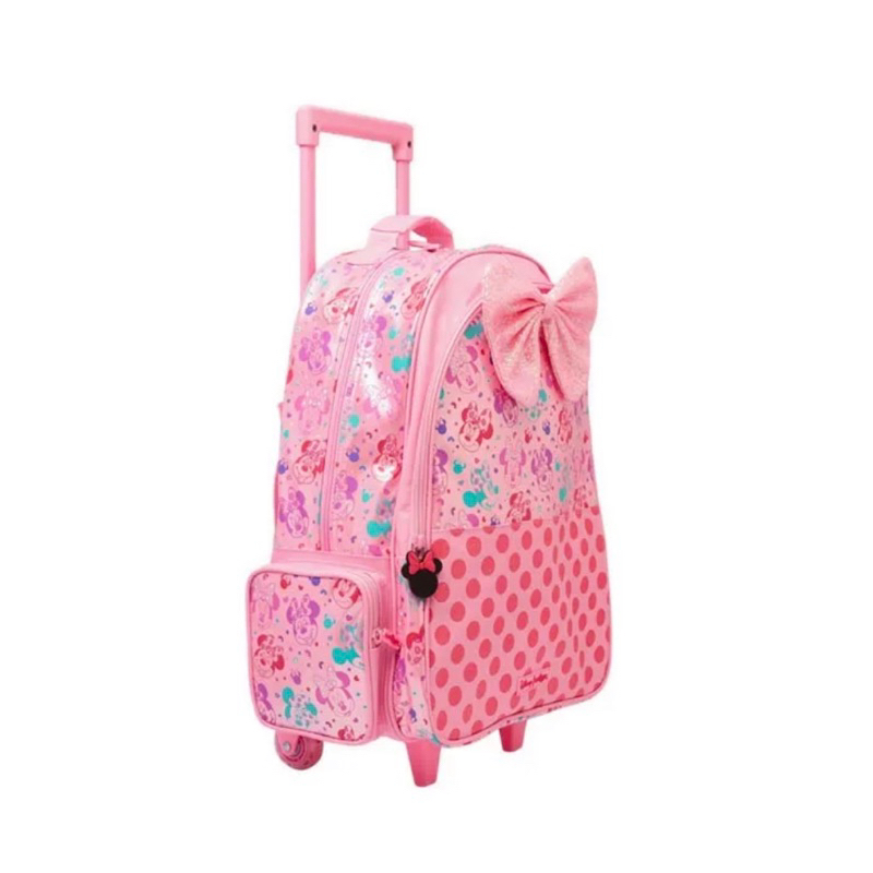 Smiggle Minnie Mouse Trolley Backpack With Light Up | Trolley Smiggle Minnie Mouse