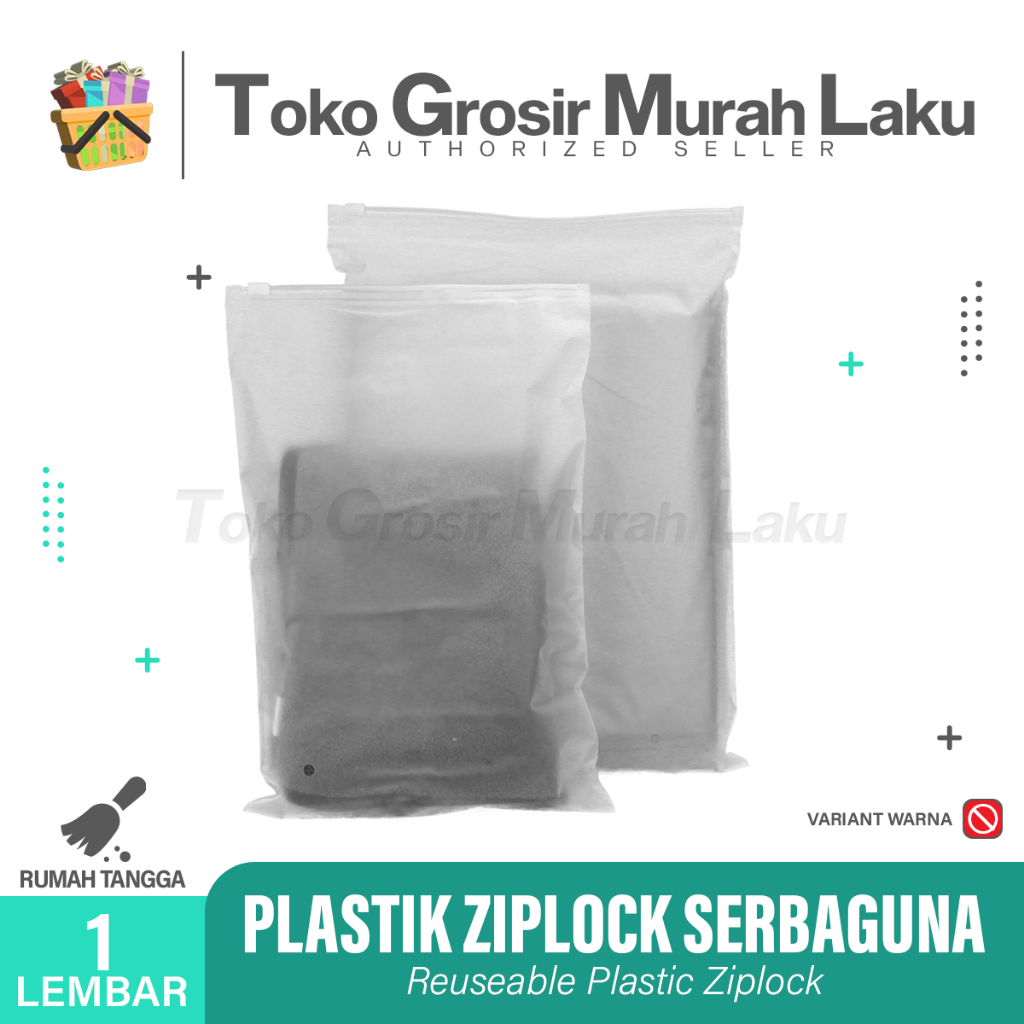 ZIPPER STORAGE BAG TRAVEL POUCH SERBAGUNA ZIPPER LOCK PERLENGKAPAN