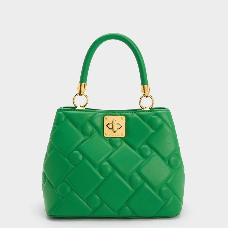 CK Tillie Quilted Top Handle Bag