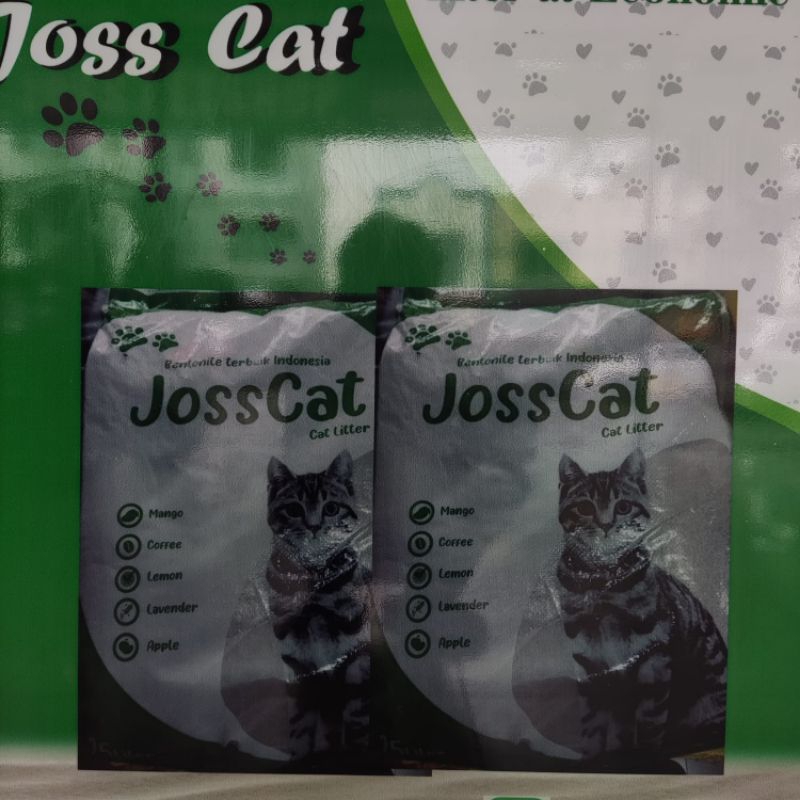 grab/gojek pasir joss cat 25L/pasir gumpal kucing 25L