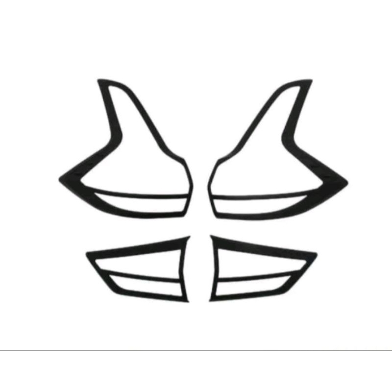 Garnis belakang All new Livina Hitam doff