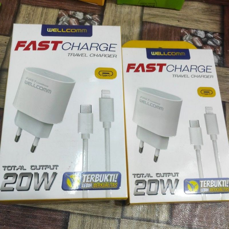 Charger Ces Wellcomm Iphone Lightning 20watt Cepat ip