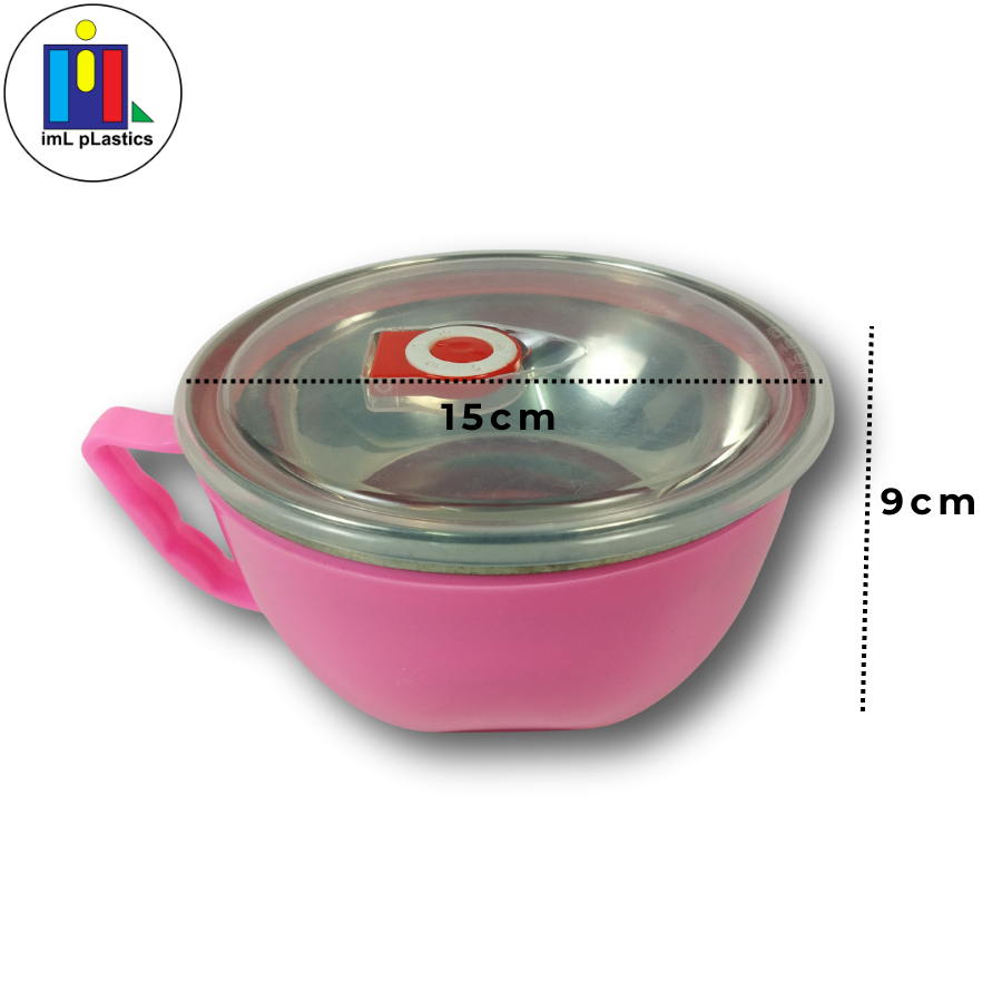 Airtight bowl korean with handle kedap udara stainless serbaguna