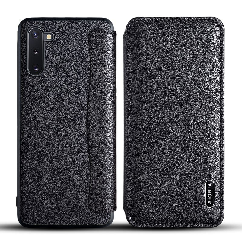 SAMSUNG NOTE 10 / NOTE 10 PLUS CASE LEATHER FLIP CASE AIORIA COVER SOFTCASE