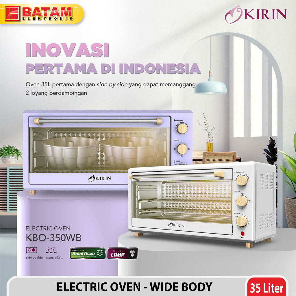Kirin Beauty Oven 35 Liter KBO - 350WB / Oven Listrik