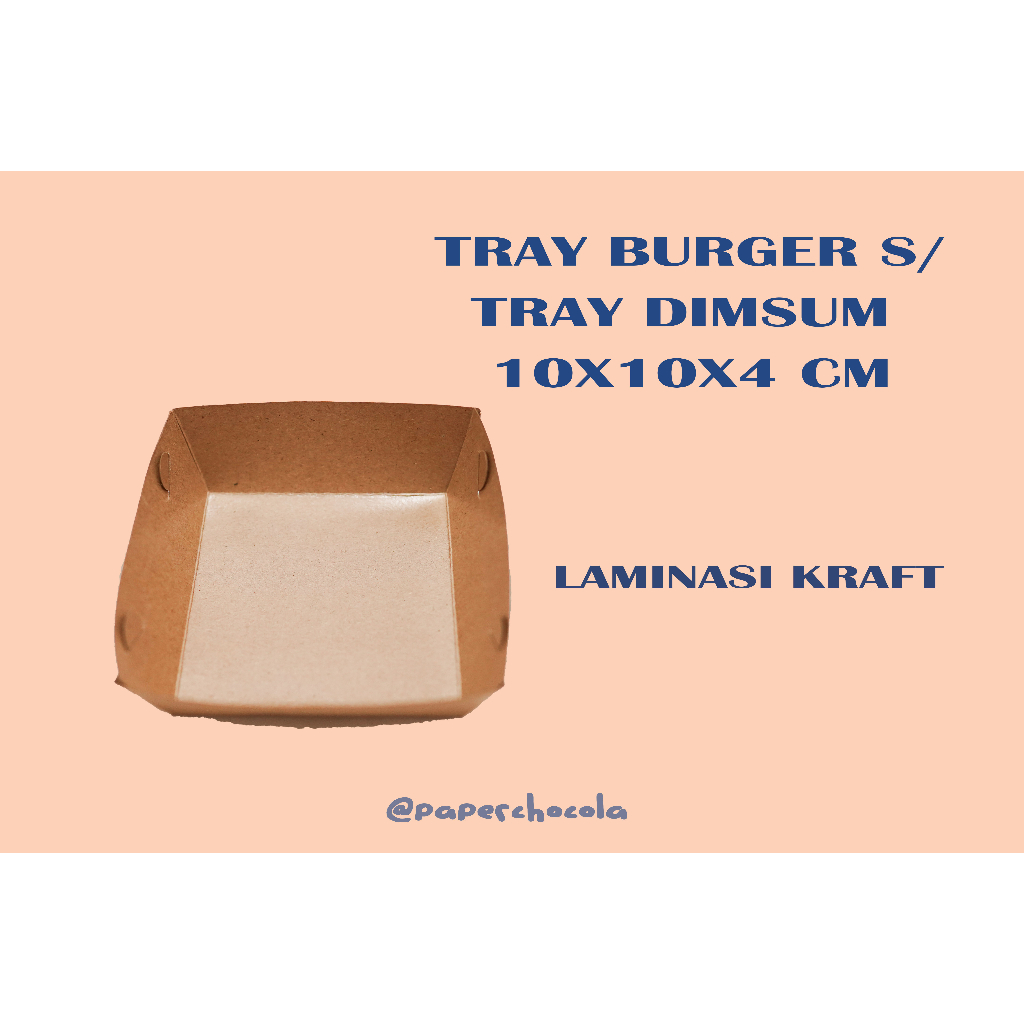 PAPER TRAY BURGER / ALAS BOX BURGER /TRAY DIMSUM / TRAY DONAT