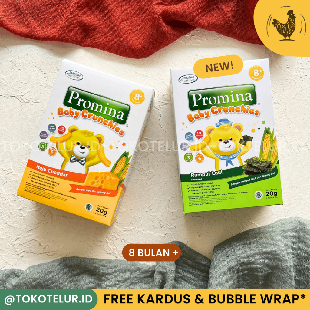 PROMINA - Baby Crunchies / Cemilan Snack Anak Bayi - Snack MPASI