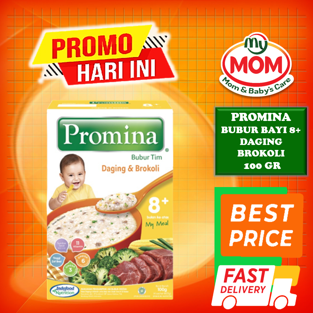 [BPOM] Promina Bubur Bayi 8+ 100gr / Bubur Tim Bayi / MPASI Bayi / Makanan Bayi / Snack Bayi / Cemilan Bayi / MYMOM