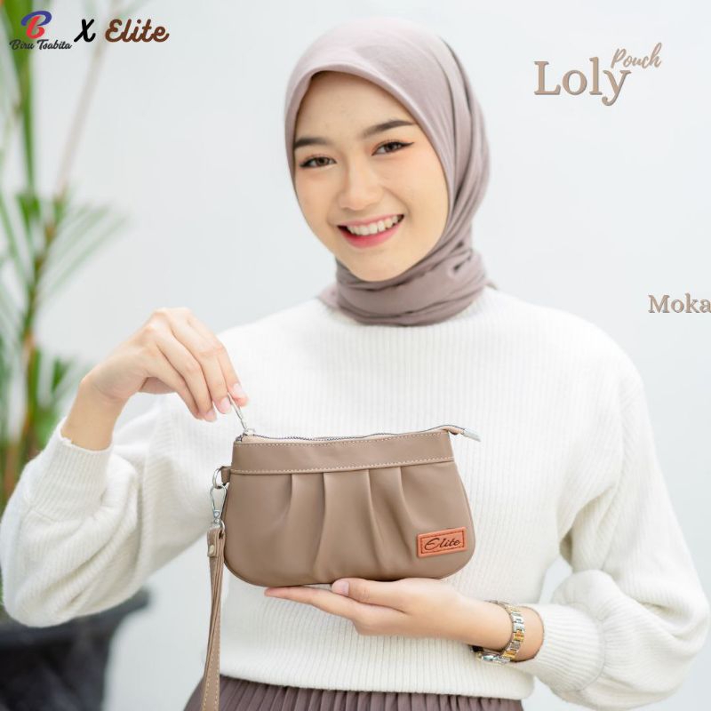 LOLY CHOCOLY BIRU TSABITA X ELITE/ POUCH LOLY BIRU TSABITA