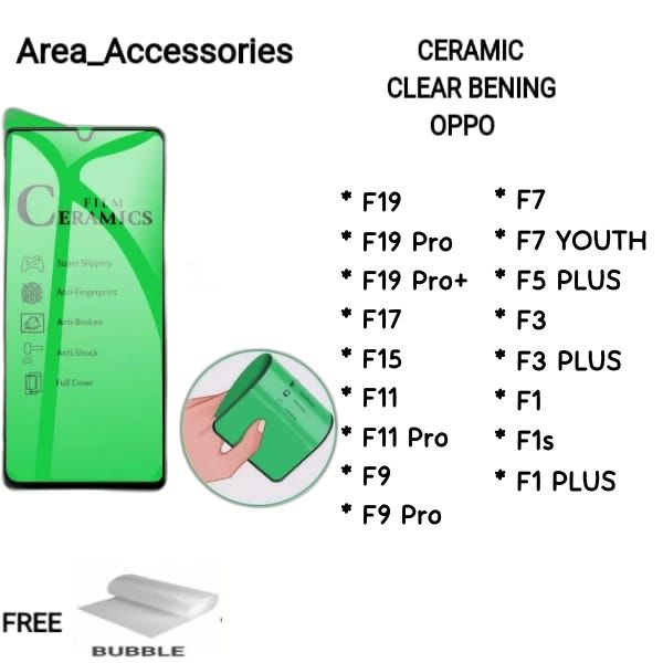 SCREEN PROTECTOR BENING OPPO F19 PRO PLUS F19 F17 F15 F11 F9 PRO F7 YOUTH F5 F3 PLUS F3 F1 PLUS F1S 