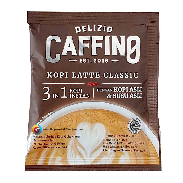 

kopi sachet caffino kopi latte clasic