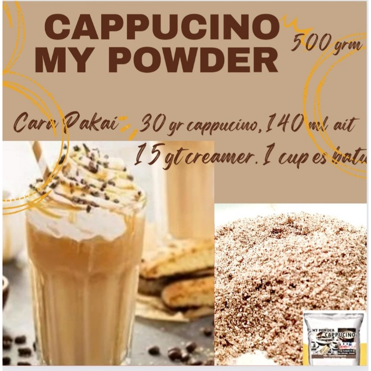 

Bubuk Minuman Rasa Cappucino Bubble drink Powder drink 500gram
