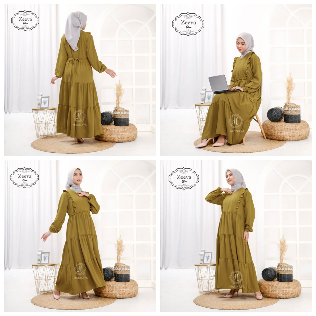 GAMIS TERBARU ZEEVA DRESS BY HANNAYA