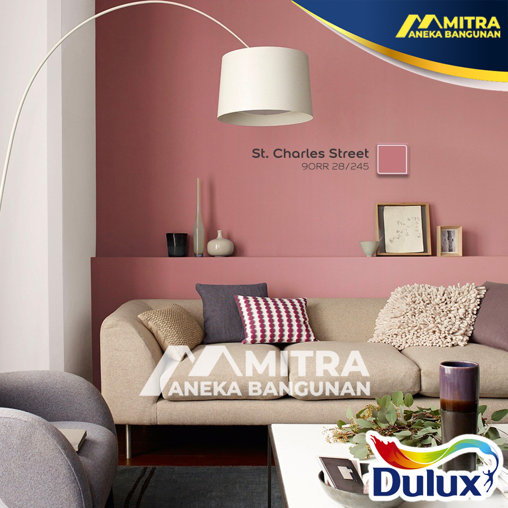 CAT TEMBOK DULUX ST. CHARLES STREET 90RR 28/245 / WARNA CUSTOM TINTING DUSTY PINK