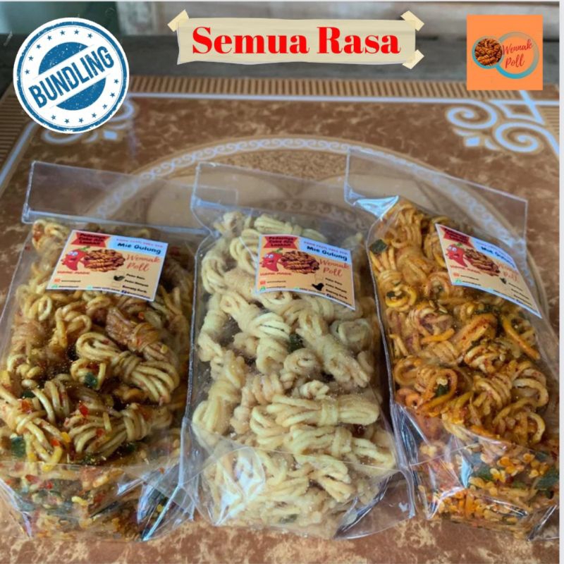 

Mie Gulung Renyah CABE ASLI Isi FULL | PAKET BUNDLING 3 RASA | LEBIH HEMAT