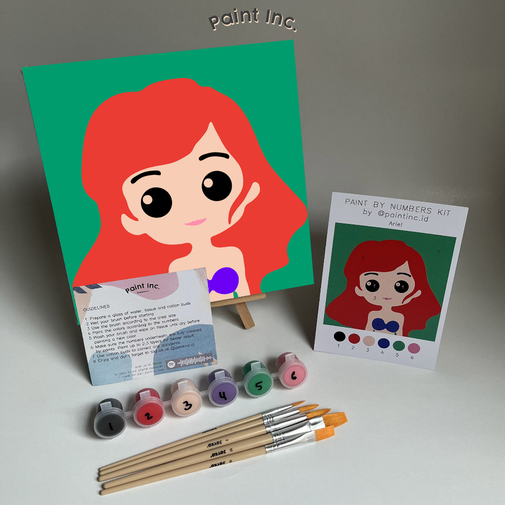 

Paint by Numbers Kit: Princess Series Paint Inc. ID Painting Kit Paint by Number Gifts Hadiah