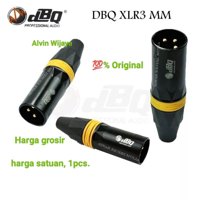 JACK XLR MALE JEK CANON JECK AUDIO DBQ ORIGINAL