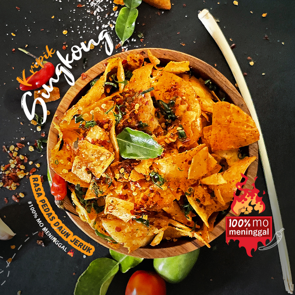 

Nafariz724 1 Kg Yasnack Keripik Singkong Pedas Daun Jeruk/Kripset/1 Kg/1000Gr