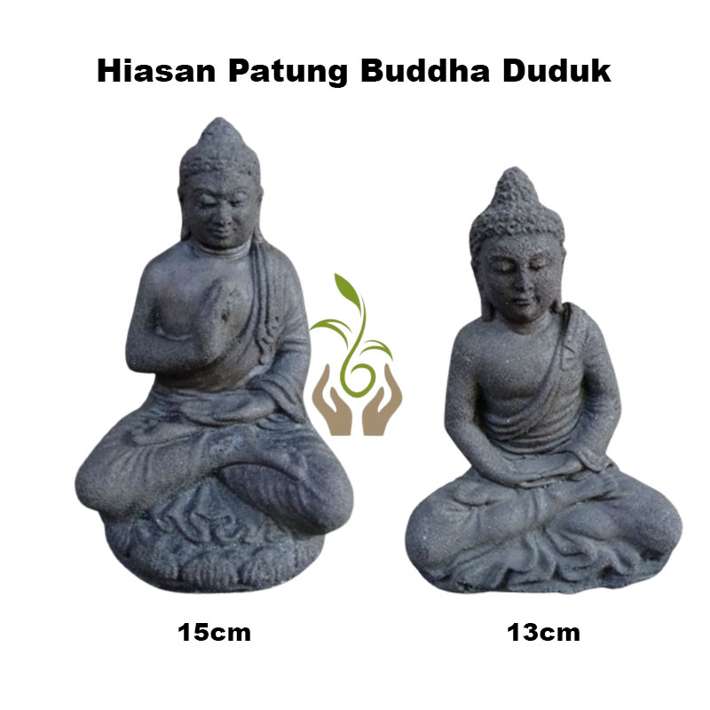 Hiasan Aquarium Patung Batu Duduk Aquascape High Quality