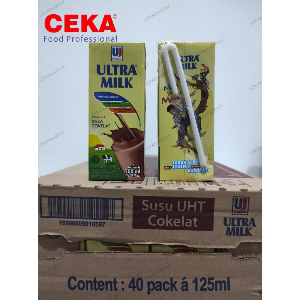 

Ultra Milk - Susu UHT rasa Coklat 125 ml x 40 / per karton