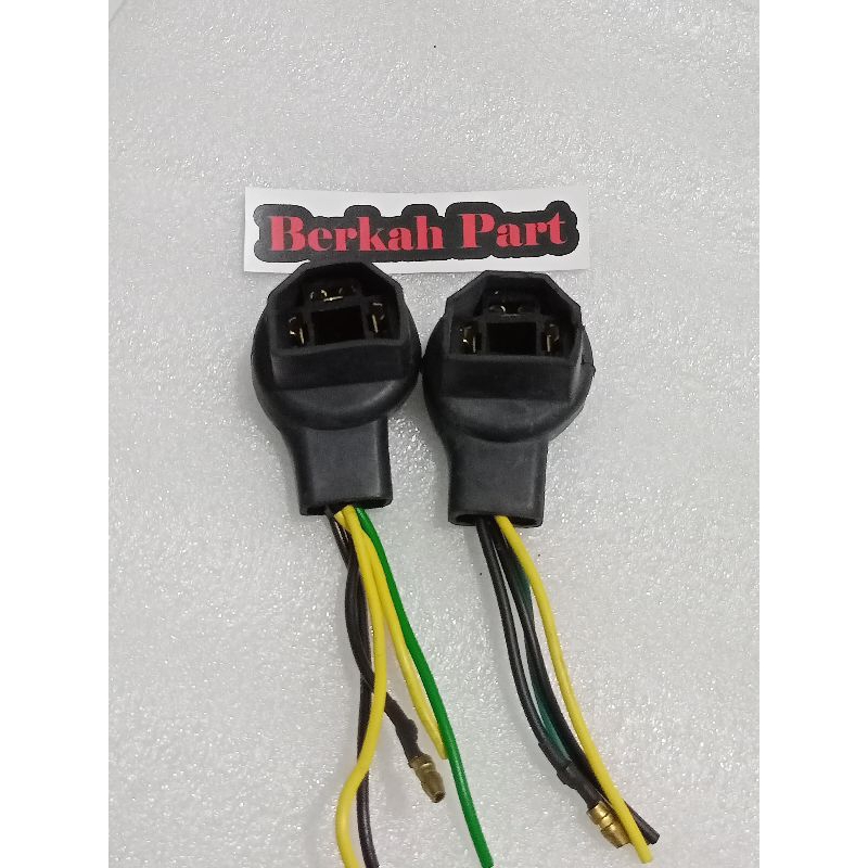 soket fitting lampu H4 motor dan mobil original