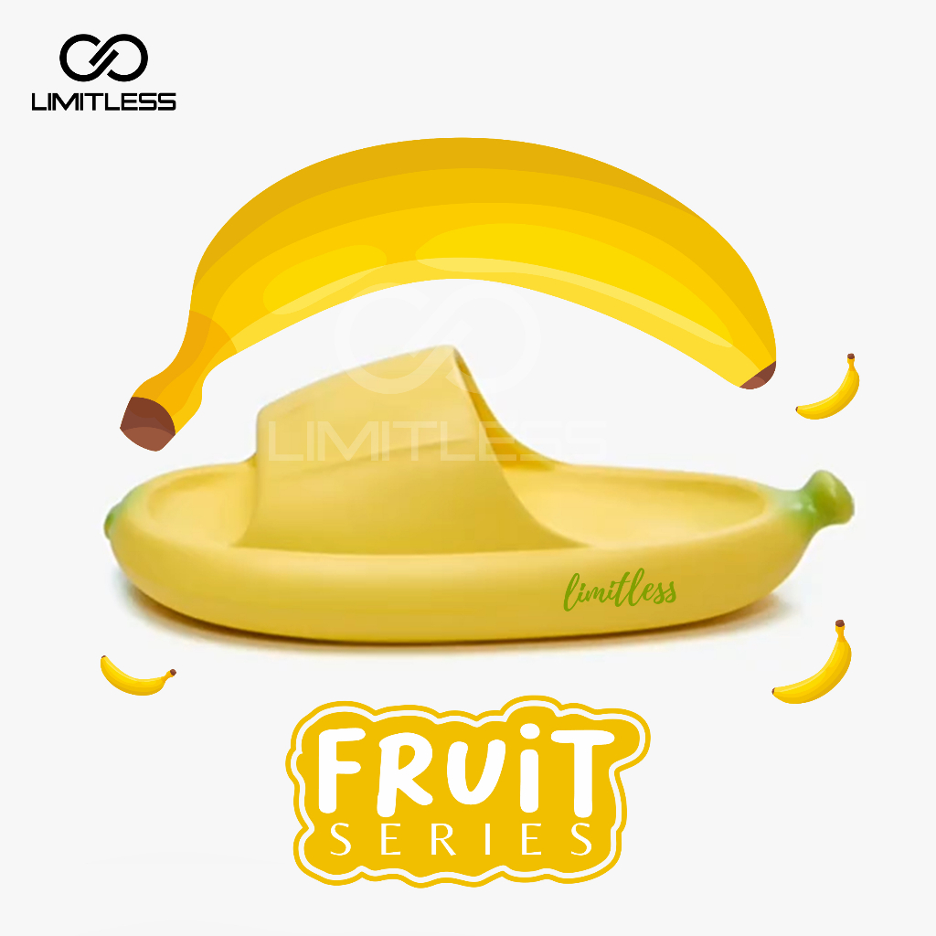 Sandal Banana Anak Slop Jelly Terbaru 2023 Sendal Slop Pisang Anak Unisex Rumah Sandal Anak Cowok Cewek Karakter Pisang