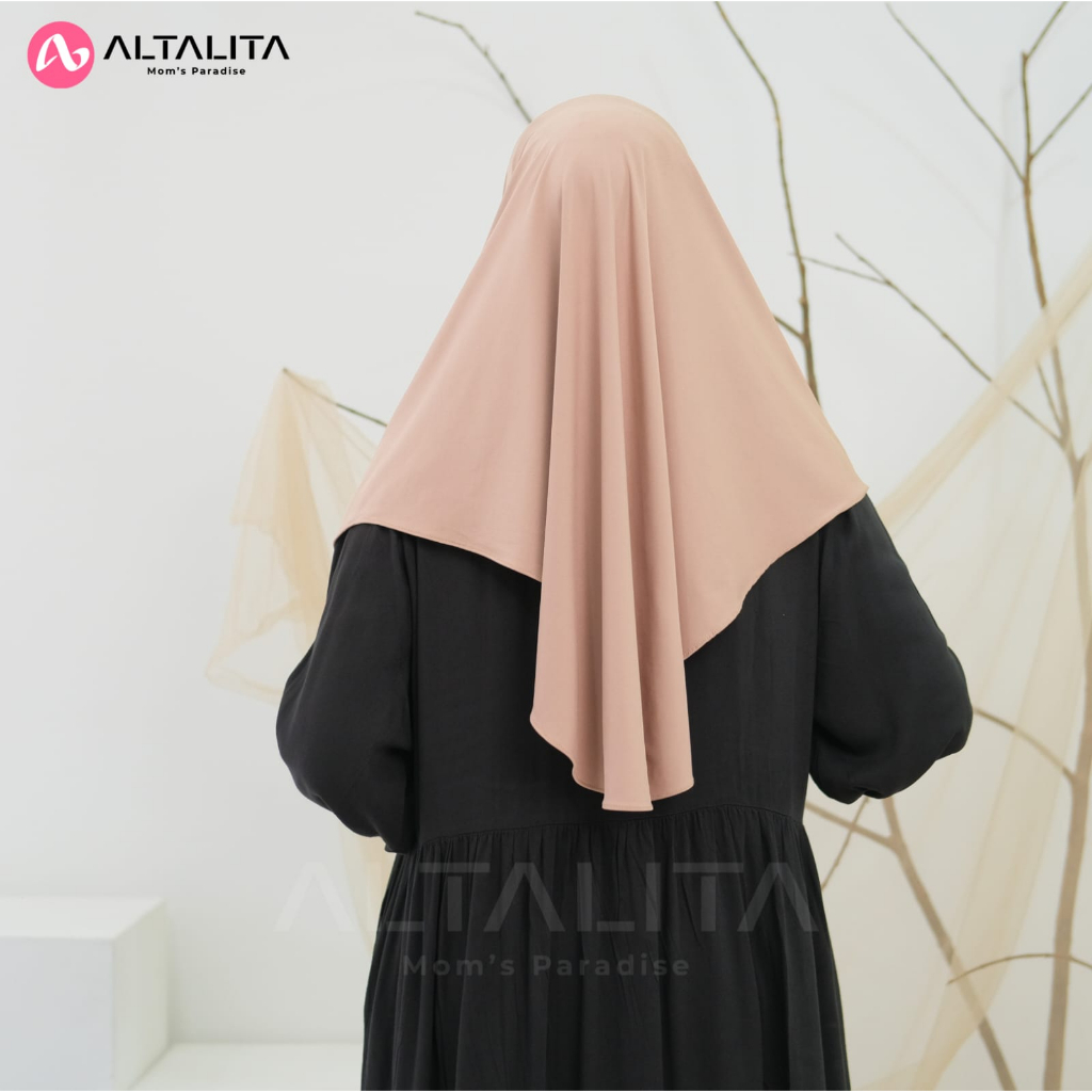 Altalita - Kerudung Instan Qanita Penguin Ukuran L Jilbab Bergo Hamidah Instan pet Tebal Bahan Jersey Premium Hijab Sport Instant Menutup Dada Cocok Untuk Sekolah Olahraga Volly Futsal Senam dan Sehari-Hari