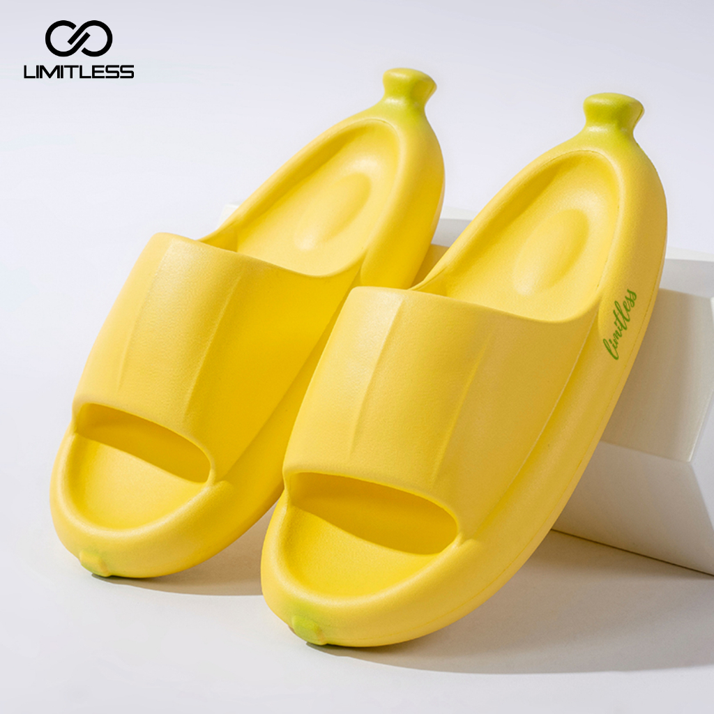 Sandal Banana Anak Jelly Lucu Bahan Eva Sendal Anak Pisang Terbaru 2023 Sandal Anak Perempuan Karakter Pisang Selop