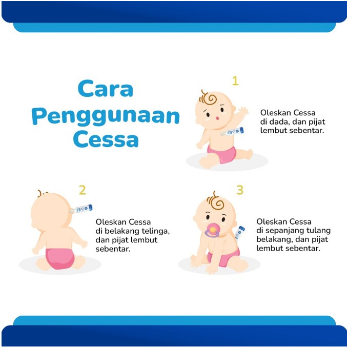 [BPOM] CESSA BABY Essential Oil 0-3 Tahun 8ml / Fever Drop Cough Flu Bugs Away Immune Booster / MYMOM