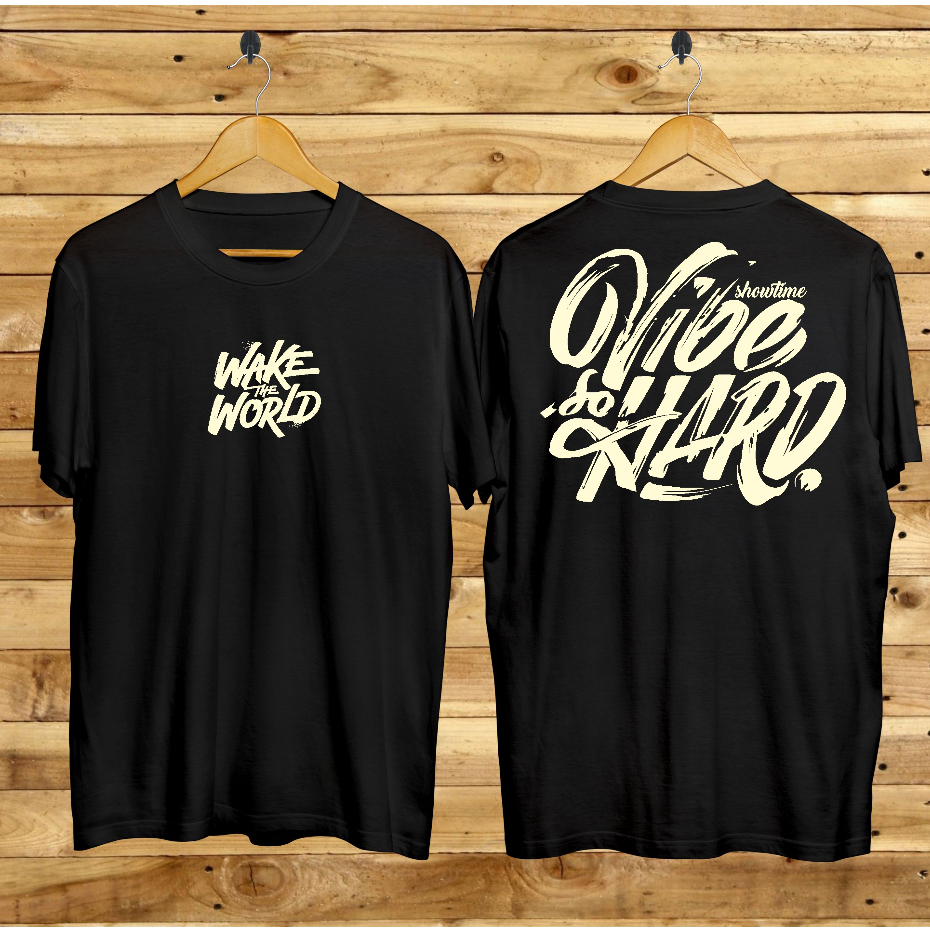 Baju Kaos Distro Tshirt Pria Wanita Keren Lengan Pendek Vibe So Hard Hitam Terbaru Motif Sablon Bergambar Cod Kaos Cewek Kaos Cowok Kaos Dragon Kaos Samurai Kaos Unisex Kaos Couple