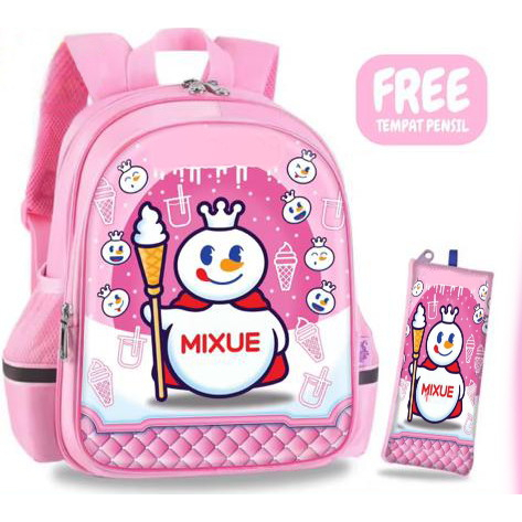 BPT PREMIUM - tas ransel anak sekolah PAUD TK SD LAKI 2in1 PREMIUM VIRAL terbaru 2023 karakter ES KRIM MIXSUE terlaris bisa COD free botol kaca