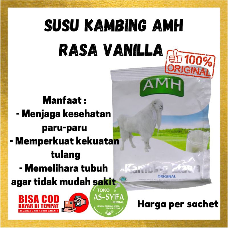 

Susu Kambing Amh Original Vanilla Full Cream Harga per sachet