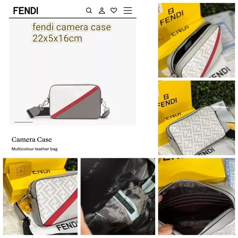 Tas Fendi Camera Bag 2in1 Handbag &amp; Tas Selempang Unisex Import