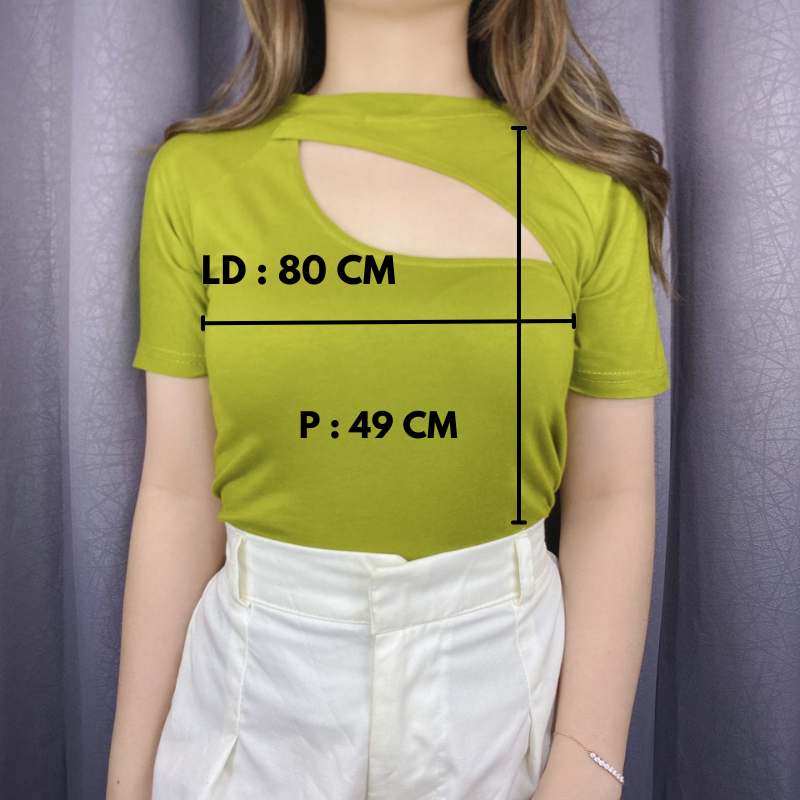 Crop Top Chest Cut Out