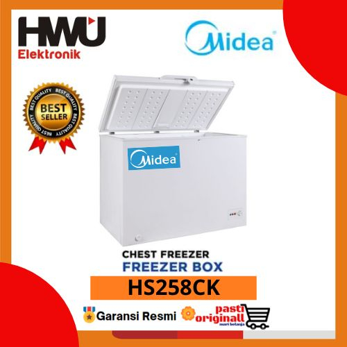 MIDEA HS258CK CHEST FREEZER 198 Liter / FREEZER BOX HS-258CK