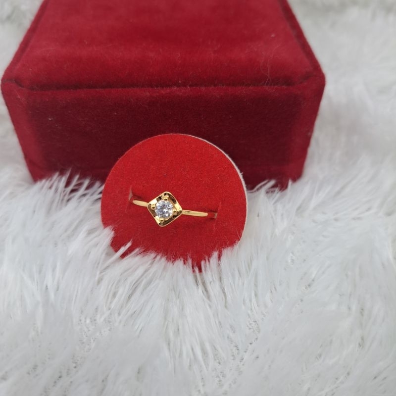 Cincin Permata Gold Permata xuping anti karat