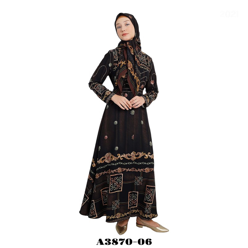SALE 15% - ABAYA HIKMAT FASHION ORIGINAL A3870-06