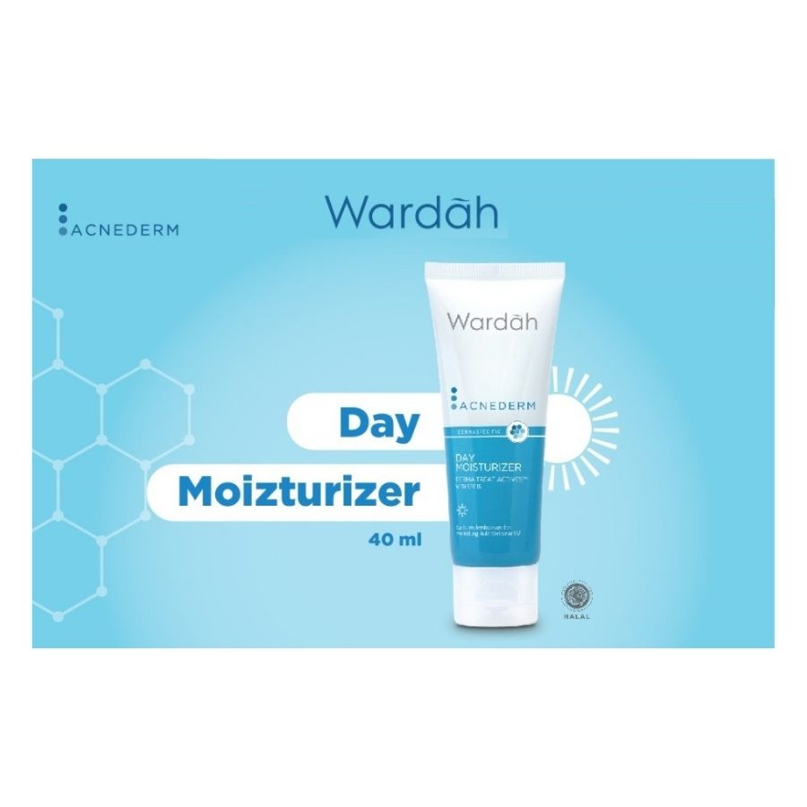 Ready Wardah Acnederm Day Moisturizer Night - 40 ml