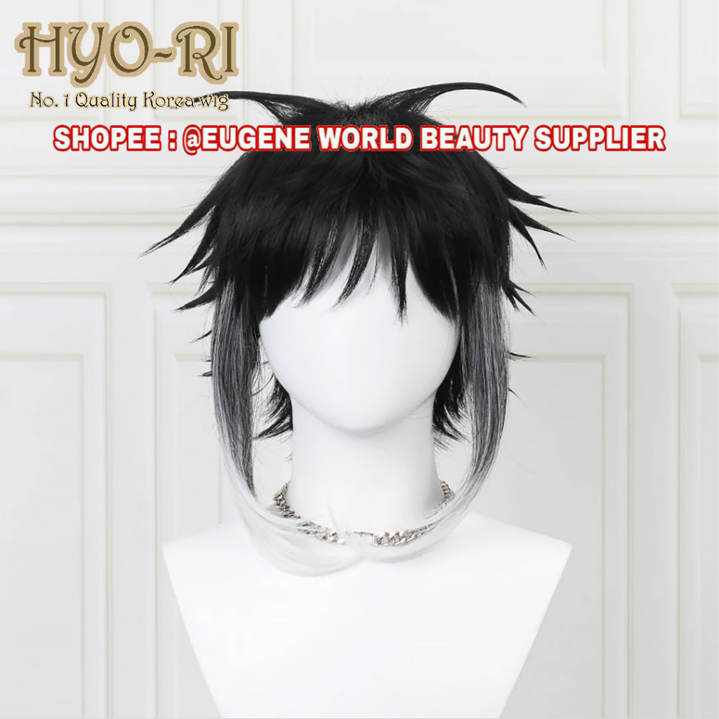 READY STOCK STYLED - RAMBUT PALSU WIG COSPLAY ANIME BUNGO STRAY DOGS AKUTAGAWA RYUNOSUKE WIG AKUTAGA