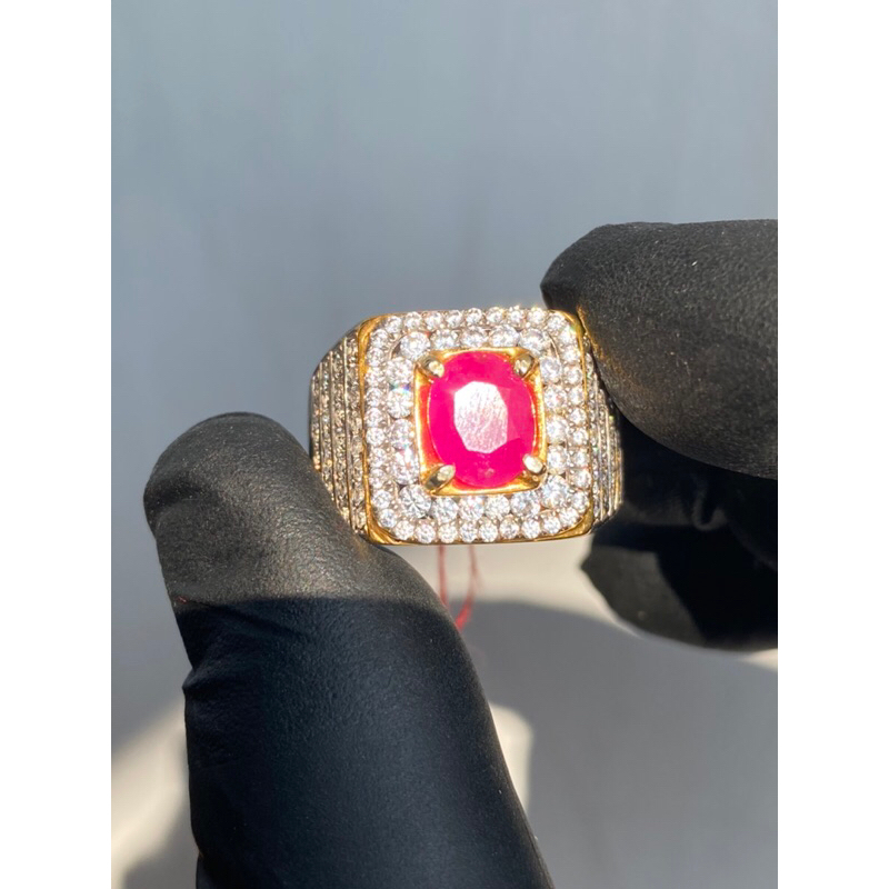 NATURAL RUBY 1,88 Crt ( PINKISH RED Ha BURMA / Myanmar ) “ MEMO CGL “