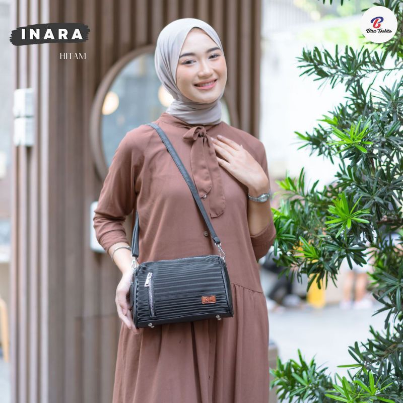 INARA STRIP BY BIRU TSABITA TAS SELEMPANG WANITA MURAH HALUS BERKUALITAS