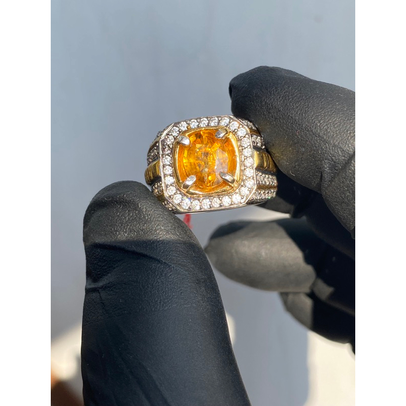 NATURAL YELLOW SAPPHIRE 2,12 Crt ( YELLOW Ha TANZANIA ) “ MEMO CGL “
