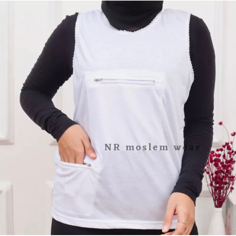 KAOS DALAM WANITA BERKANTONG, SINGLET HAJI DAN UMROH kode pe