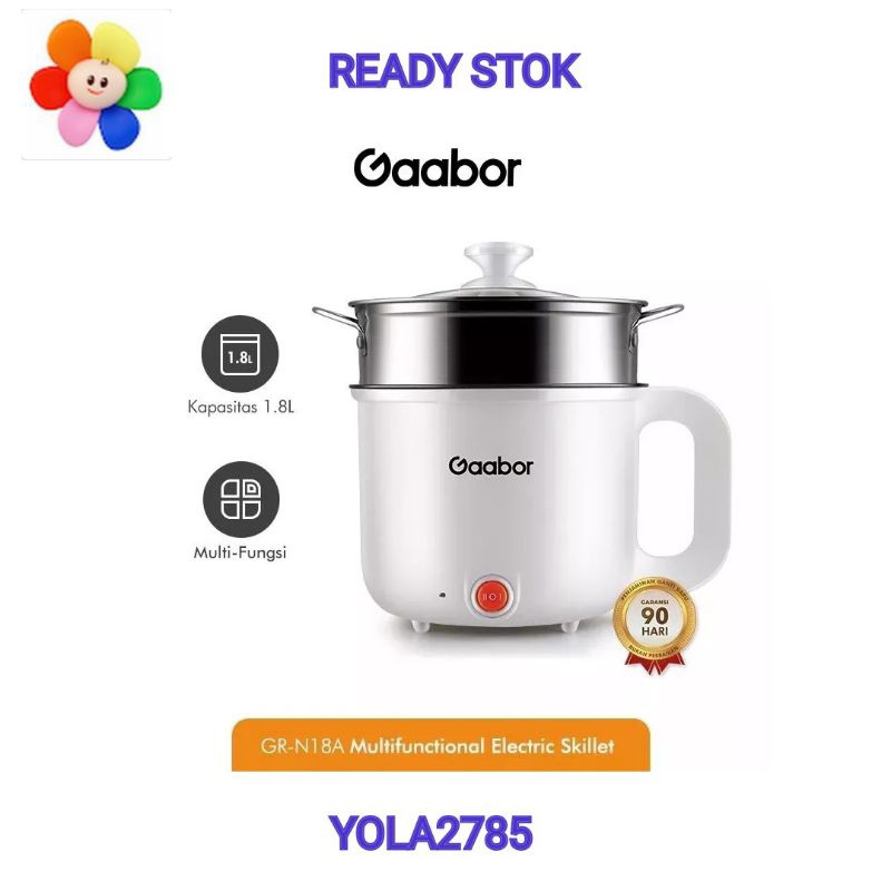 Gaabor Multifunctional Electric New Panci Listrik Serbaguna GR-N18A
