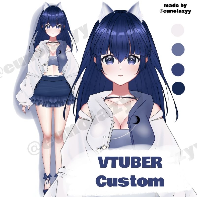 VTUBER COMMISSION "CUSTOM" | Jasa Pembuatan Live2d Karakter Vtuber