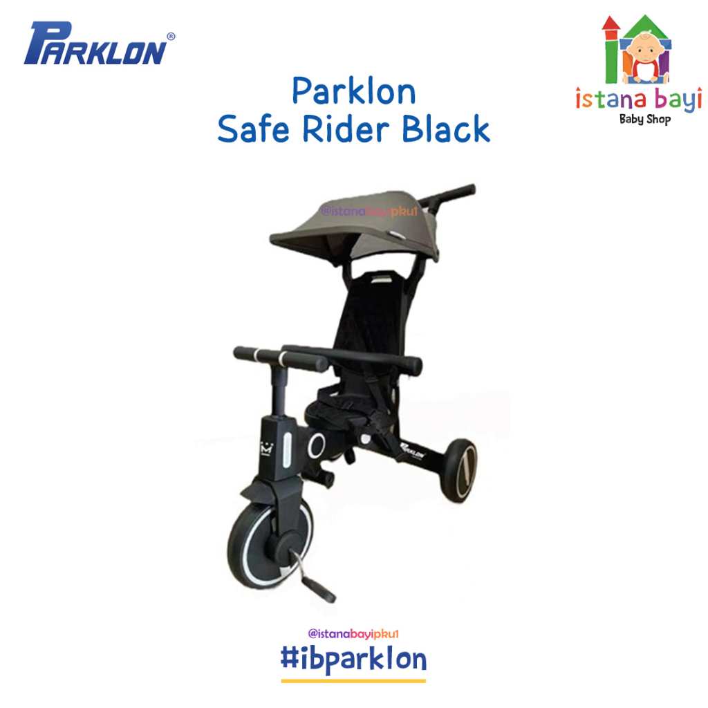 Parklon Saferide 7in1 Smart Folding Trike - Stroller Bayi / Kereta Dorong Bayi