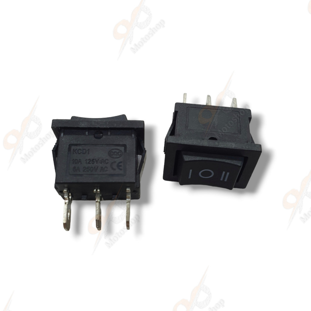 Rocker Switch Saklar Karaoke Karoke Lampu Tembak Motor On Off On 3 Pin Kaki Besar