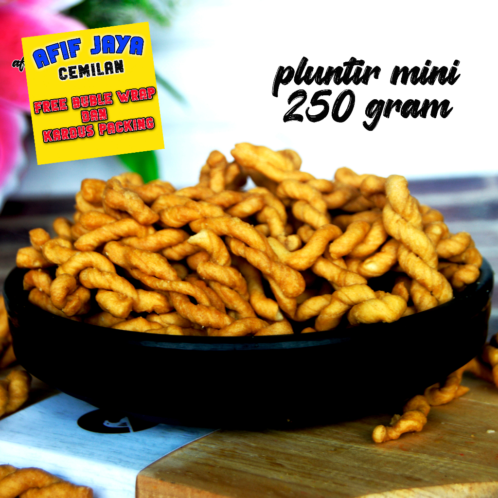 

LUNTIR MINI KILOAN SUPER 250 GRAM AFIF JAYA CEMILAN,RENYAH GURIH DAN NIKMAT,CEMILAN MURAH BERKUALILTAS
