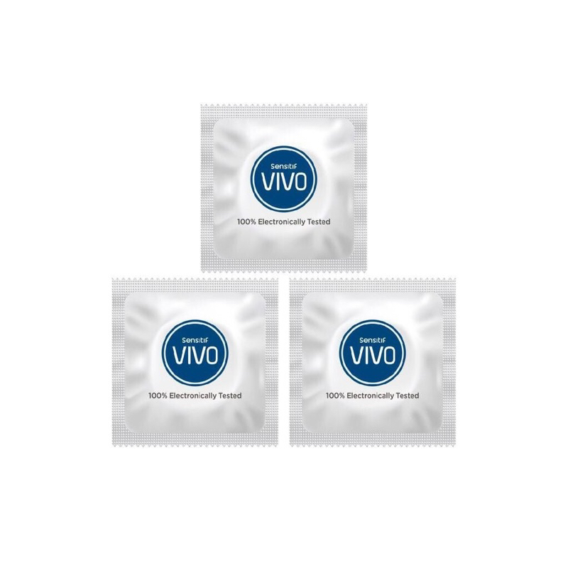 Kondom Vivo 0.03 isi 3 Pcs - Kondom Tipis Terbaik 0,03 Ultra Thin Ultra Tipis Super Thin